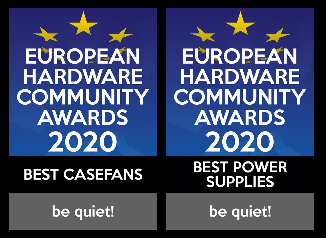 The EHA has announced this year's winners of the "European Hardware Community Awards 2020" - and be quiet! has won in "Best Casefans" and "Best Power Supplies"

To our fans who made that possible: Thank you very, very much! ❤️❤️

The full winner list: eha.digital/awards/europea…