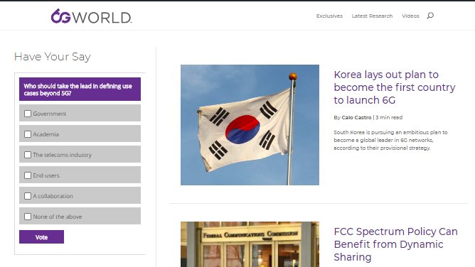 We're live! 6gworld.com is taking its first steps in the wild and open for bright ideas. NB, we also feature all the videos from the recent #6Gsymposium, ICYMI.