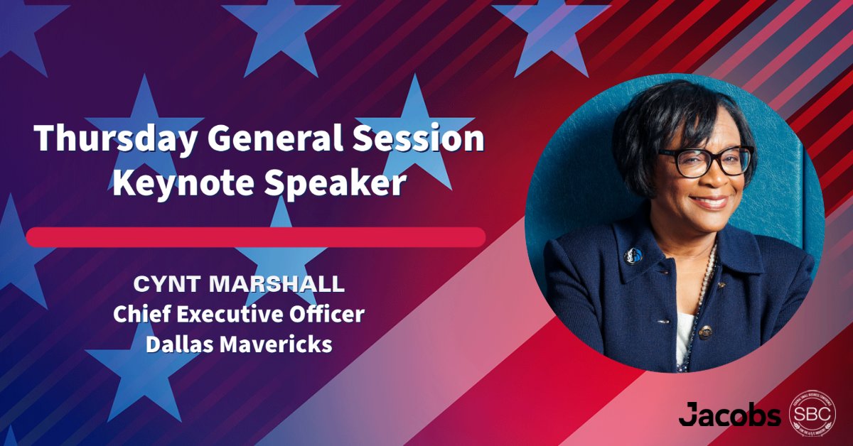 SAME_National's tweet photo. Don't miss the General Session sponsored by Jacobs starting in 15 minutes featuring Cynt Marshall, CEO of the Dallas Mavericks and Marshalling Resources Consulting. #VSBC https://t.co/EeYU1nGRTO