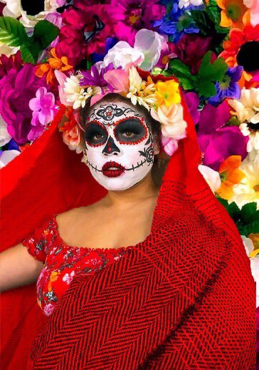 AlpfaSxu's tweet photo. How amazing are these Dia De Los Muertos looks! Thank you for sharing your talent and amazing tradition with us ♥️ 

1st place: Esmeralda Herrera 
2nd place: Alex Fragoso https://t.co/nKncAURTCd