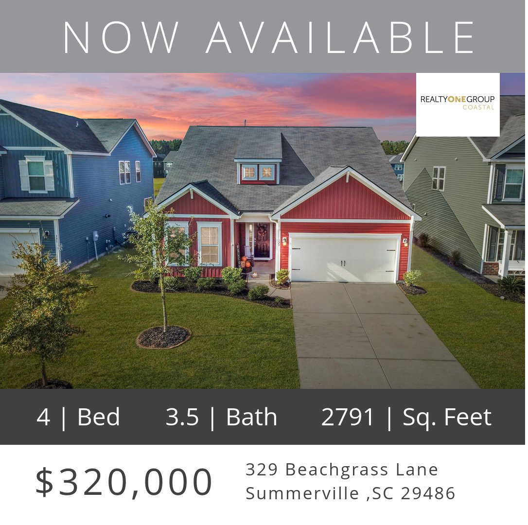 KlimRealtyONE's tweet photo. 329 Beachgrass Lane Now On The Market!  https://t.co/D1XNyVtLVi  .
.
#Klim #KlimRealtyONE #Realtor #RealEstate #RealtyONEGroupCoastal #RealtyONEGroup #CharlestonAreaLiving #Charleston #Summerville  #CHS #Goals #HouseHunting #HouseHunters #KlimTV #KlimVIP  #BerkeleyCountySC https://t.co/YXYRcMkno3