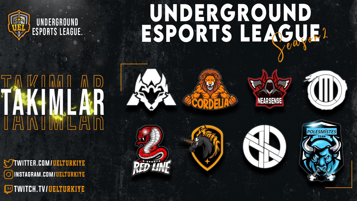 Yeni Sezonda ligimizde bulunacak 8 takım kesinleşti! 
@alfaesportsgg 
<a href="/cordeliagaming/">Cordelia</a> 
<a href="/NearSenseEspor/">Near Sense</a> 
<a href="/mambagaming/">Mamba Gaming Center</a> 
<a href="/RedLineEsportss/">Red Line</a> 
<a href="/OdysseiaEsports/">Odysseia Esports</a> 
<a href="/VPespor/">Virtual Paradise</a> 
<a href="/polesmistes/">Polesmistes eSports Club</a> 
Bütün takımlara yeni sezonda başarılar...
