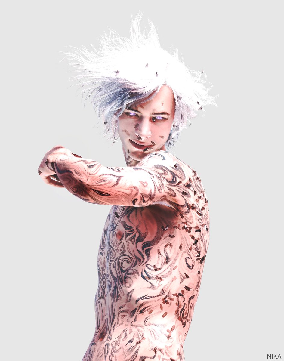 BearerOfVictory's tweet photo. To complete the V set from yesterday. I had to pause the game a few times for the last one, in order to get that white-to-black shade!🖌

#DevilMayCry #DevilMayCry5 #dmc5v #Capcom #VirtualPhotography https://t.co/T1njfObhgN