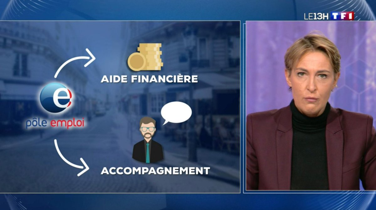 Vous êtes demandeur d’emploi et vous souhaitez créer votre entreprise ? Les aides à la création d’entreprise apportées par @pole_emploi sont à l’honneur dans le journal de 13h de <a href="/TF1LeJT/">Natalia Kowalski</a>. 

Visitez également le site de l’opération ➡️ unesemainepourlemploi.fr