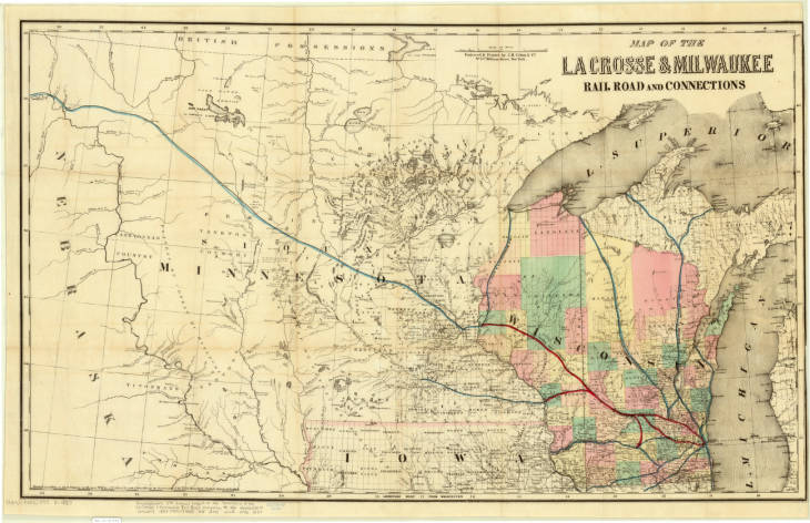 ByronKilbourn's tweet photo. I have charted the La Crosse &amp; Milwaukee Railroad. This will be only the second train connecting Milwaukee to the Mississippi. #PuttingMilwaukeeOnTheMap #history #mke70 https://t.co/vpVzIzn7gX