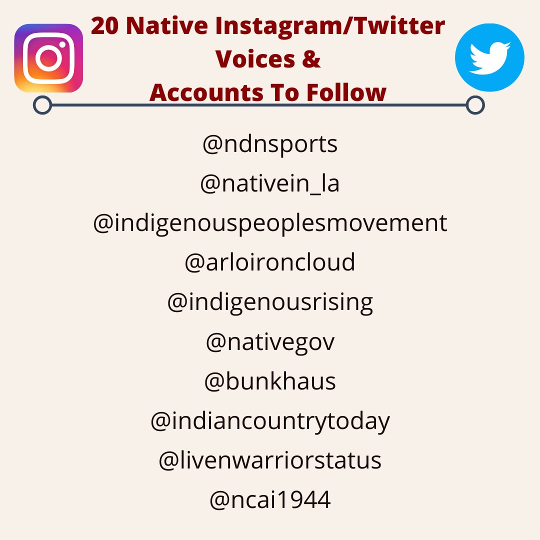 Happy #NationalNativeAmericanHeritageMonth folks-- let's keep this thing going. Here are TWENTY Twitter/IG accounts that we *love.* Check out links on our blog post at sicangucdc.org/blog. #NNAHM #IndigenizeEverything