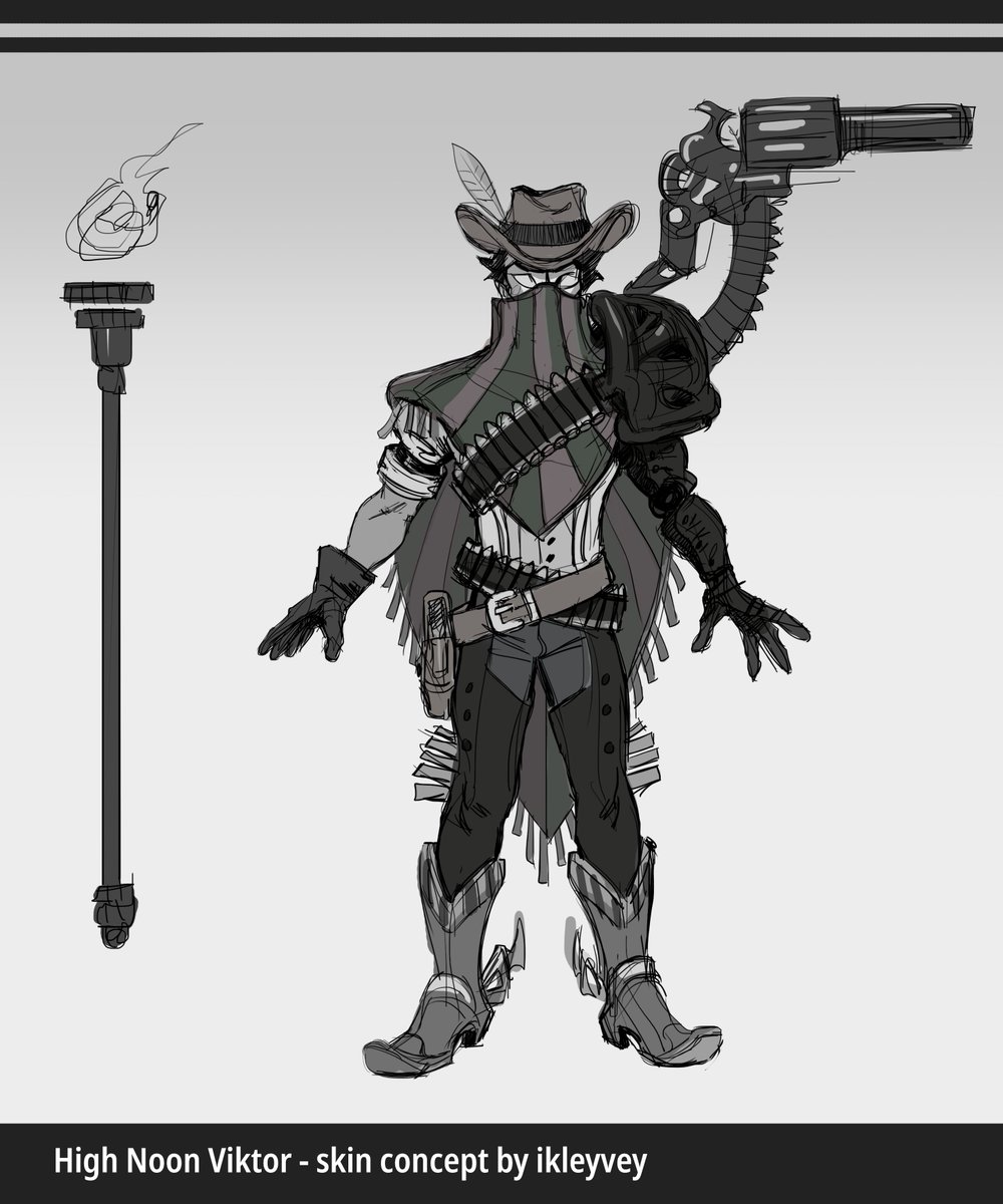 High Noon Viktor, WIP from today's stream
#ArtofLegends #LeagueOfLegends 