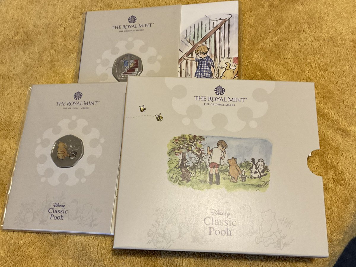 Today’s new arrival... the new Winnie The Pooh 50p coin with the collectors sleeve. Thank you <a href="/RoyalMintUK/">The Royal Mint</a>