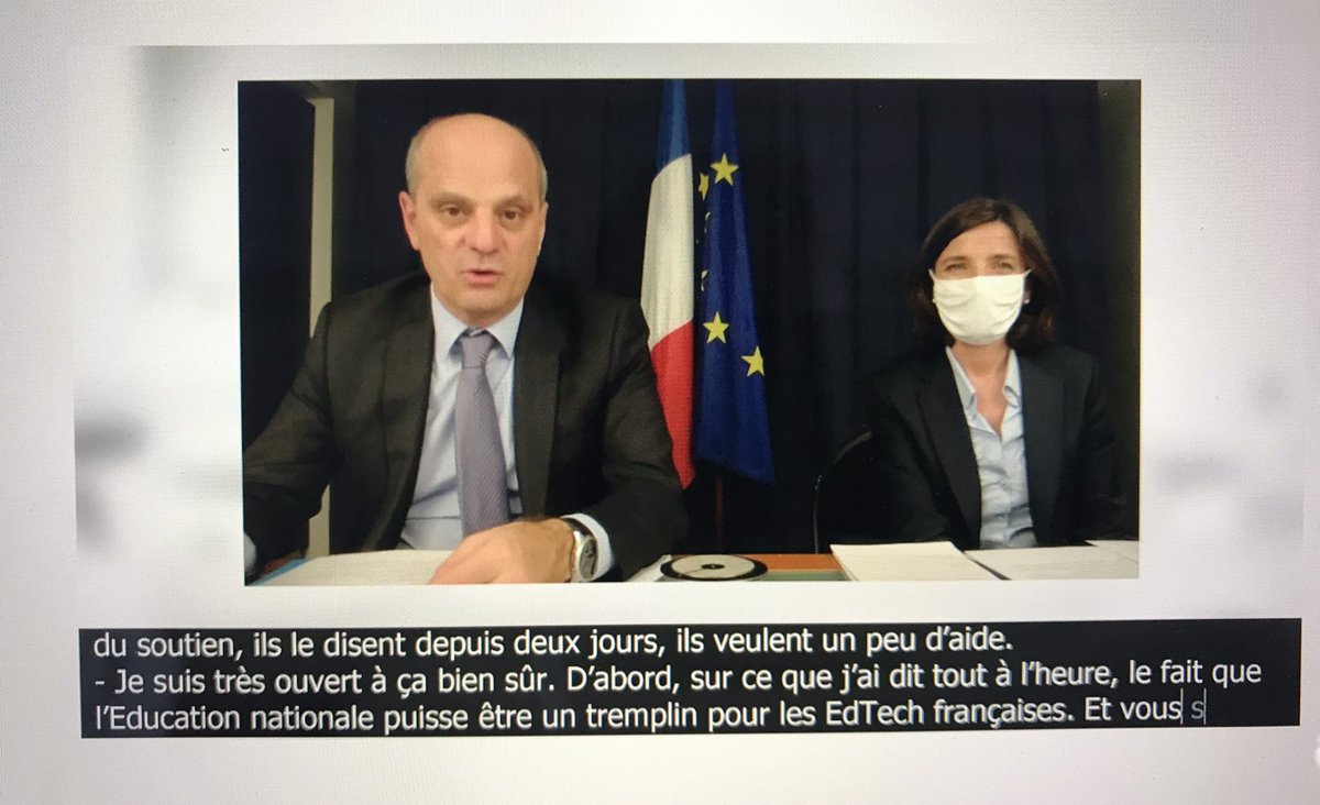EdtechFrance's tweet photo. ⚠️⚠️⚠️ En direct des #EtatsGénérauxNumérique le ministre @jmblanquer présente l’Education nationale comme « un tremplin pour les #EdTech françaises ». Nous ça fait longtemps qu’on est d’accord... donc on y va, pour de vrai ? #Chiche https://t.co/W5w9n3DTaa