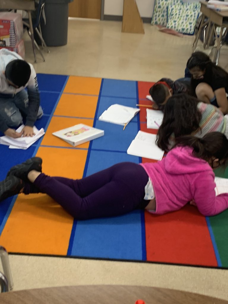 MrsTrowbridge's tweet photo. Writers workshop today...such focused writers! https://t.co/3PfN22DQIg