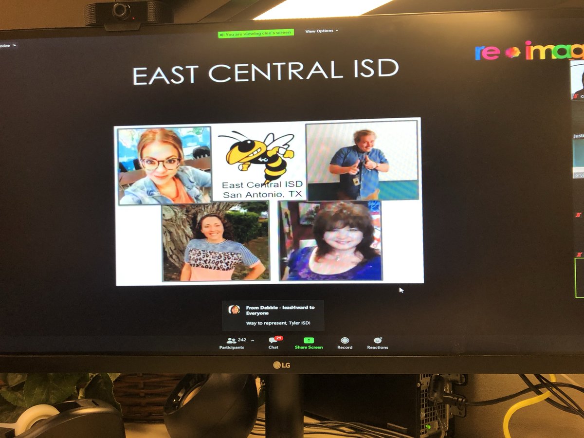 CathyCookLvWell's tweet photo. Lead4Ward Think Conference might look different but we still Think and Re*Imagine experiences for our students. #ecisdtweets #reimagine4ward https://t.co/3lq0UEZB05