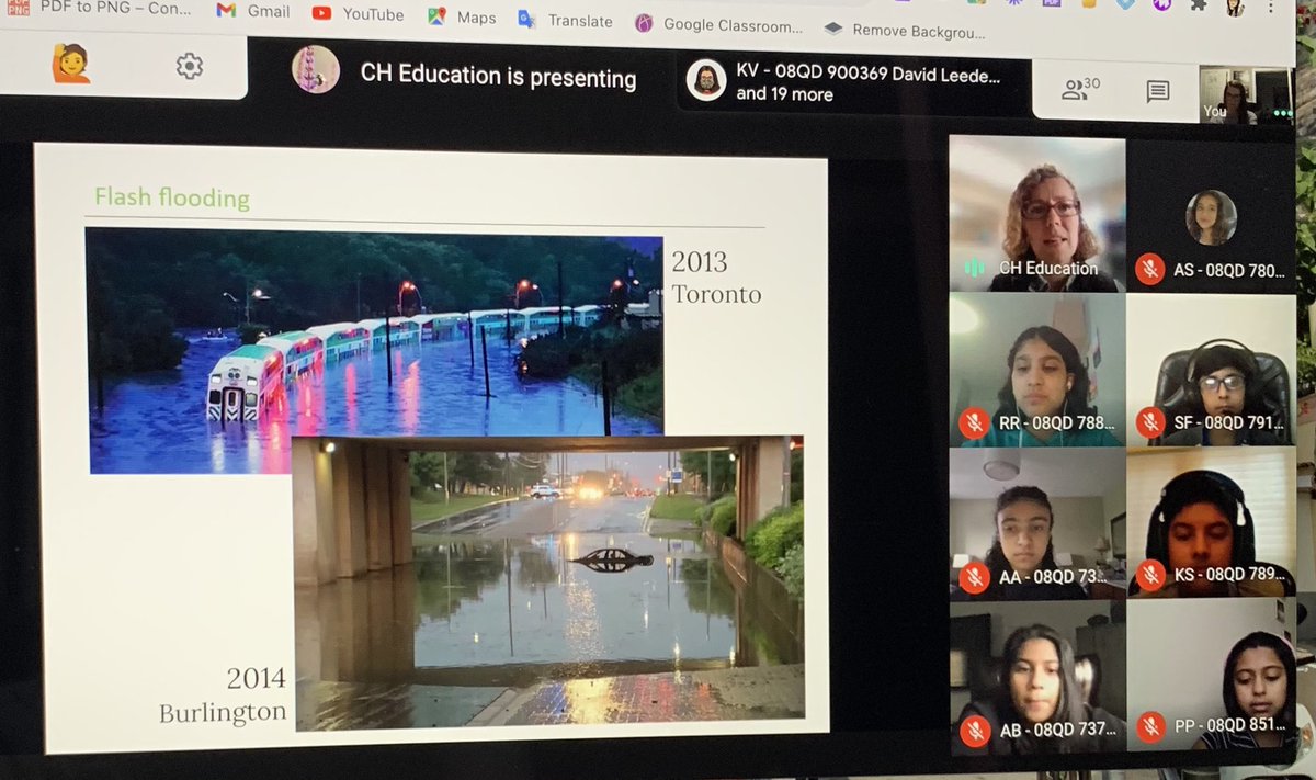 QuinlansCorner's tweet photo. Thank you @ConservHalton for the virtual field trip today. Our @DLMS_MS online students loved learning about dams, flood plains and reduction, flood warning systems and stormwater ponds. Thank you for including areas close to our school as part of your tour. https://t.co/s1twR2hHYF