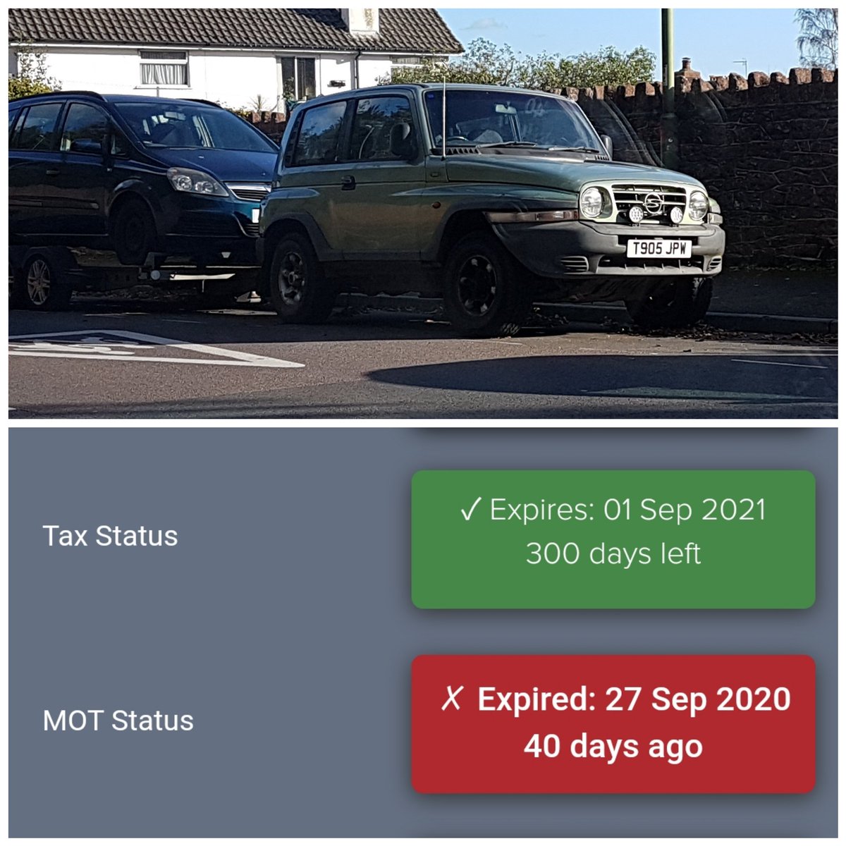 TheForgotten231's tweet photo. @PaigntonNHT I see your anpr car has been out. Shame you can't see the jeep outside Hayes school or the black Citroen being used to pick up and drop off kids at Hayes school. Easy job for ya. No tax one one and no m.o.t on the other. Come on do your job. https://t.co/TRvUdYMJEV