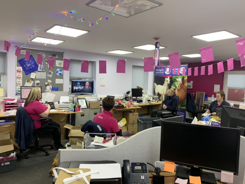 We’re all tuned in to watch the virtual #sqpawards 2020. Do you like our home made bunting?! <a href="/otc_awards/">OvertheCounter</a>
