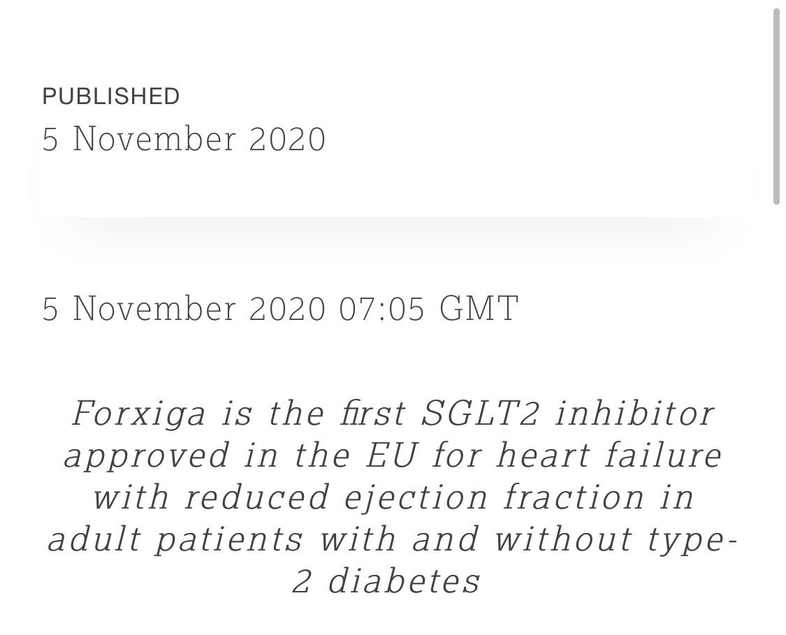 chemachir's tweet photo. Aprobación por la EMA de dapagliflocina en IC-FEr , gran noticia!!! La próxima será empagliflocina...@Sociedad_SEMI @Diabetes_SEMI @IcyfaSemi @jopesilver @mendez_bailon @CarreteroJuani @fjcarrascos @ValleAlfonso @SantasEnrique @cistatin @FormigaFrancesc https://t.co/49g4DAOVhQ
