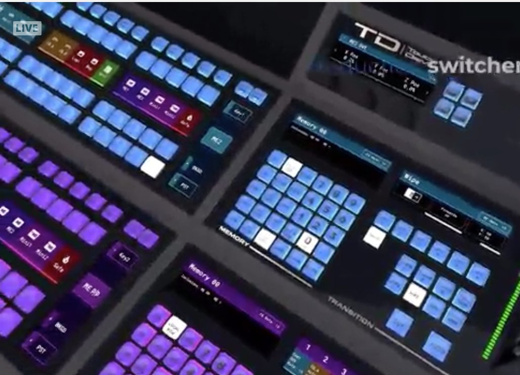 playing a video shown 2 weeks ago at  @ross_video live to show off the  #TouchDrive...I am most interested in what these new buttons next to memory recall keypad do
