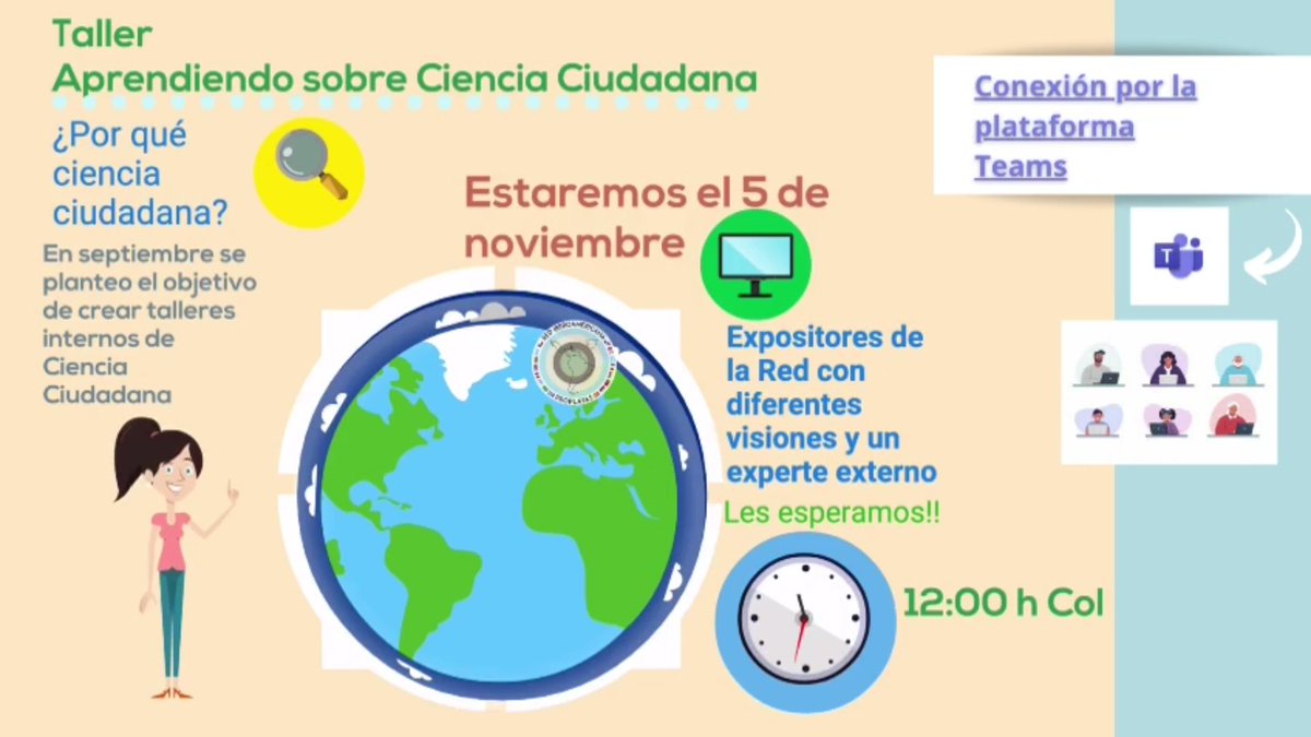 RProplayas's tweet photo. 📣Recuerda HOY nuestro 1er Taller #RedProplayas ⛱ sobre #CienciaCiudadana 🔎📊👨👩👧👦!!
📆05.11.2020
⏰12:00-14:00 COL GMT-5
📲https://t.co/r7TNh1xnSS
¡Te esperamos! 🤗
#CitizenScience #RedePropraias
Agenda 👇🏼 https://t.co/PP4zeugXoT