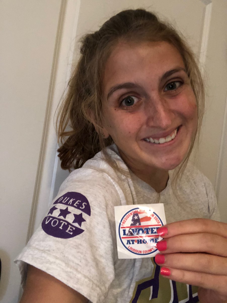 sophie_hudak's tweet photo. First time voter!!!! Voted by mail, and love that Loudoun County sent the stickers with the ballots! #EDUC300 #05Fall20 https://t.co/77CZEHwctC