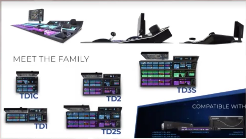 Touch enabled displays but familiar functionality.  @Ross_video  #TouchDrive is going to replace the Carbonite panel entirely. Look at these!