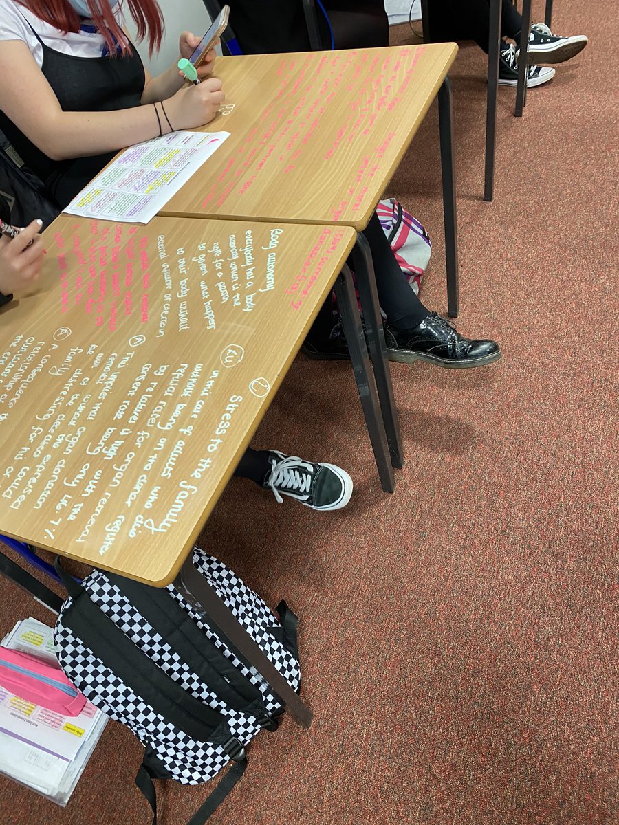 MissN_Shaw's tweet photo. Higher RMPS really enjoyed planning out their essay on presumed consent in organ donation on the desks today☺️ #edutwitter #medicalethics #organdonation https://t.co/9Hyj2mhMmF