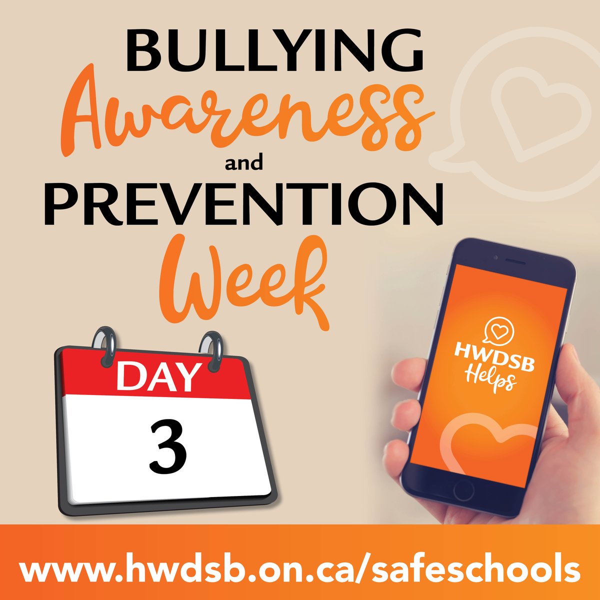 On Day 3 of #BullyingAwarenessWeek, it’s important to think about how we treat others. No one wakes us to say “I think I will start being a bully.” Our words and actions can deeply affect others. You can make someone’s day, or take their joy away.
hwdsb.info/3oZsGK6