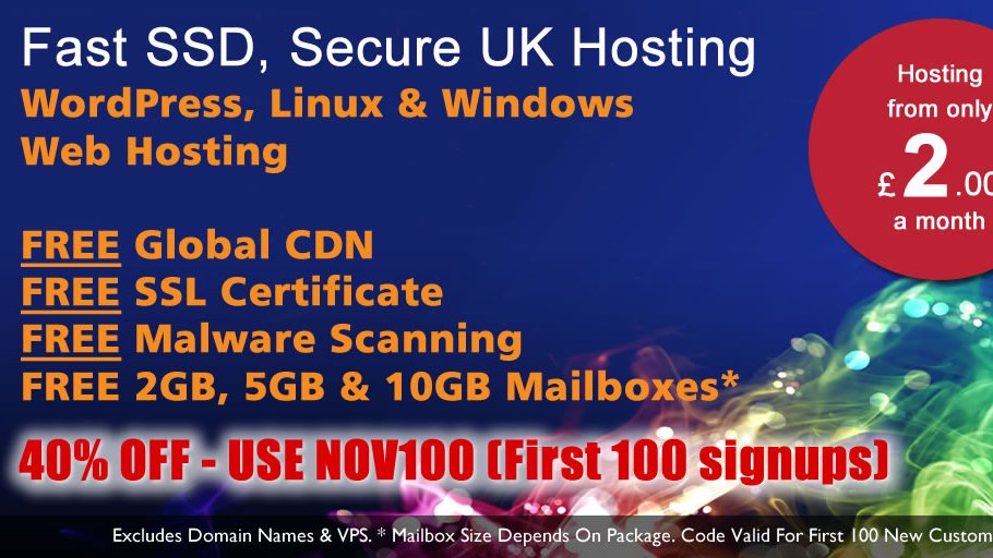 blendedhosts's tweet photo. 40% OFF Super-Fast SSD, Affordable, Reliable UK Hosting. DISCOUNT CODE: NOV100. 

Optimised hosting for WordPress, Linux &amp; Windows. 
UK Based Support. 
Free Global CDN. 
Free SSL Certificates. 
Malware Scanning. 

Visit  https://t.co/8N5WMUi7q1 

@WebHosting @WebsiteHosting https://t.co/eyRAfutkPs