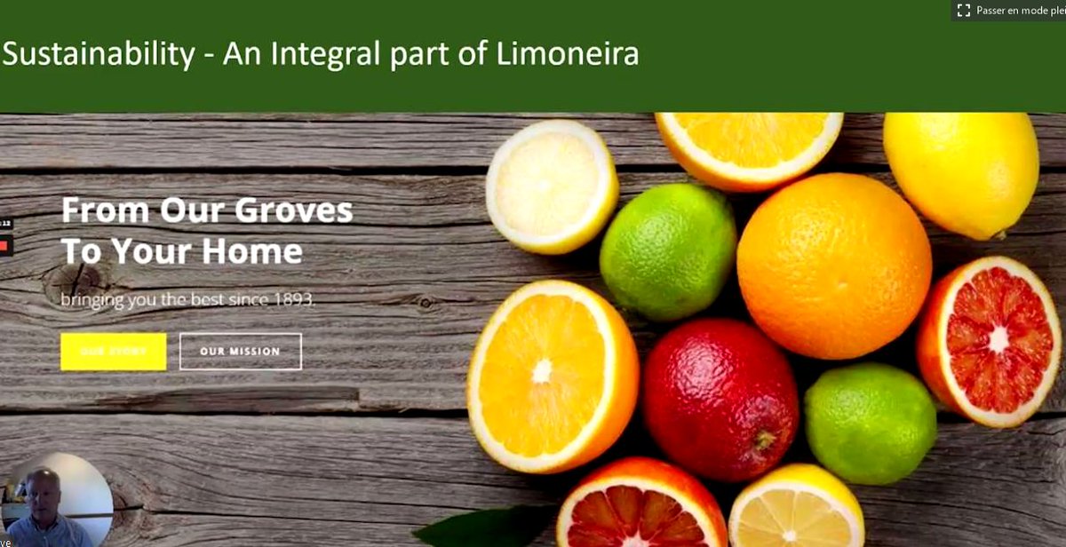 world_citrus's tweet photo. John Chamberlain takes us through @LimoneiraCo’s initiatives to boost sustainability, like the set-up of biological corridors and of solar installations #GCCLIVE #CitrusCongress2020 https://t.co/sa6VW1JqbP
