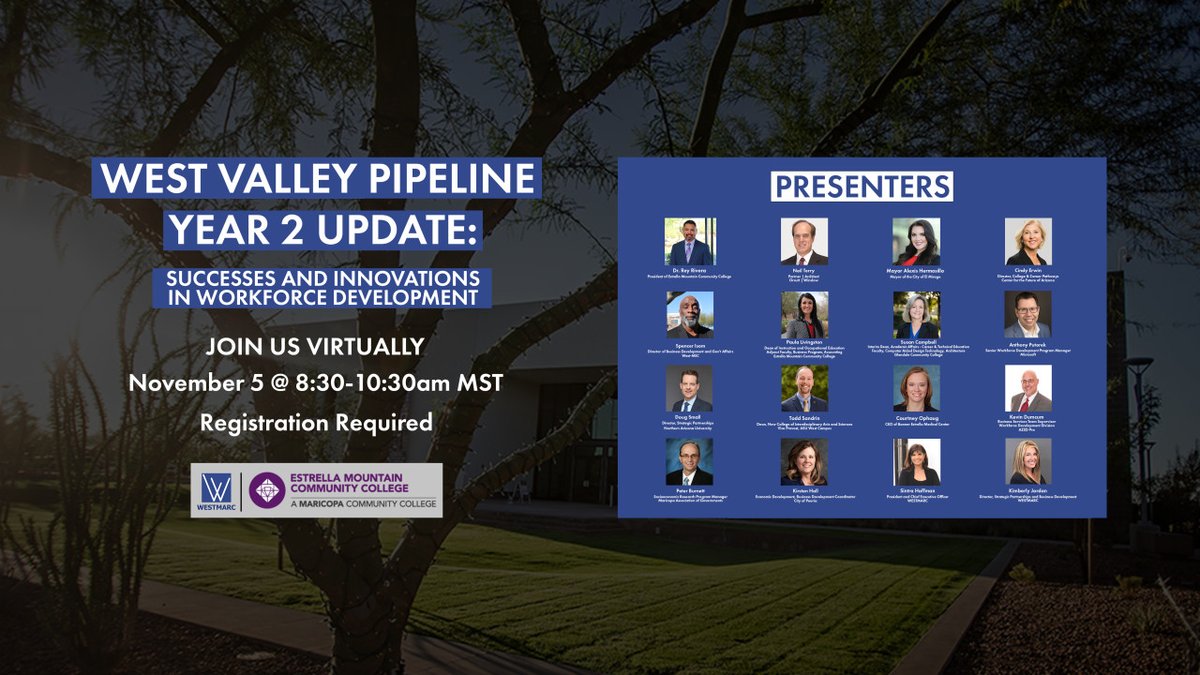 WESTMARC's tweet photo. VIRTUAL West Valley Pipeline: Year Two Implementation Update!

LIVE NOW from 8:30am-10:30am

Registration required, register at https://t.co/KORopf7tNc https://t.co/U6iXwprxn1