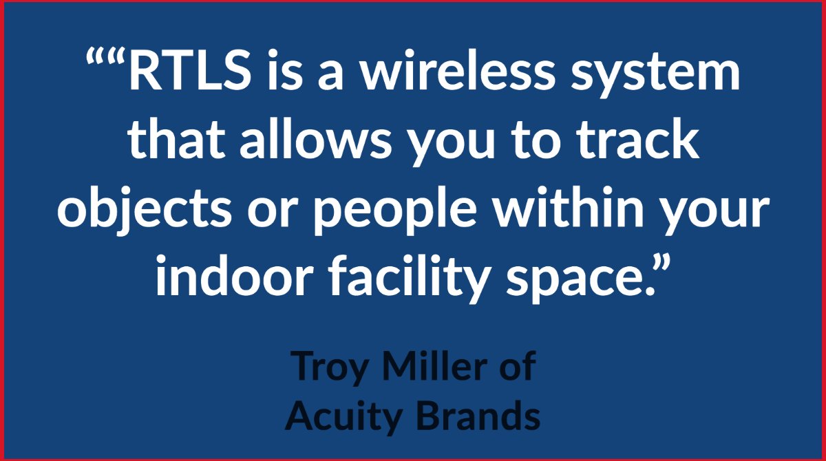 IndustrialSage's tweet photo. “RTLS is a wireless system that allows you to track objects or people within your indoor facility space.” https://t.co/jpLIQMLQdy
– Troy Miller of @AcuityBrands #Atrius #IoT with Catherine Bruce
#RTLS #RealTimeLocationServices #BrightIdeasByAcuity #Ep11 https://t.co/AOt03y5wXm