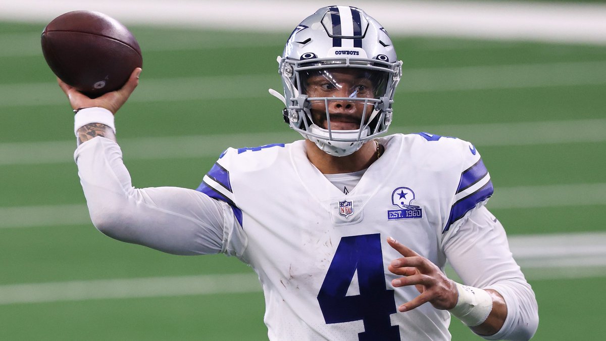 CBSSportsHQ's tweet image. Dak Prescott still has more passing yards in 2020 than:

• Kyler Murray
• Derek Carr
• Ryan Tannehill
• Ben Roethlisberger
• Lamar Jackson
• Daniel Jones
• Kirk Cousins