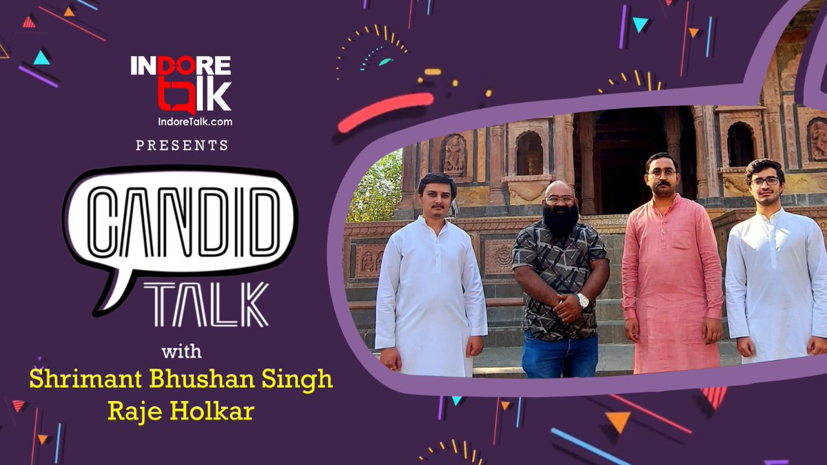 IndoreTalk's tweet photo. #CandidTalk: होल्कर राजपरिवार के सदस्यों के साथ इंदौर टॉक की ख़ास बात कैंडिड टॉक में।
🎥 https://t.co/Y5wEIyo2DB
जानिए श्रीमंत भूषणसिंह राजे होल्कर से इंदौर के इतिहास का वो स्वर्णिम अध्याय और कुछ अनसुने किस्से।

#Indore #HolkarFamily #Rajwada #IndoreHistory #IndoreTalk https://t.co/XW5NoCyP3I