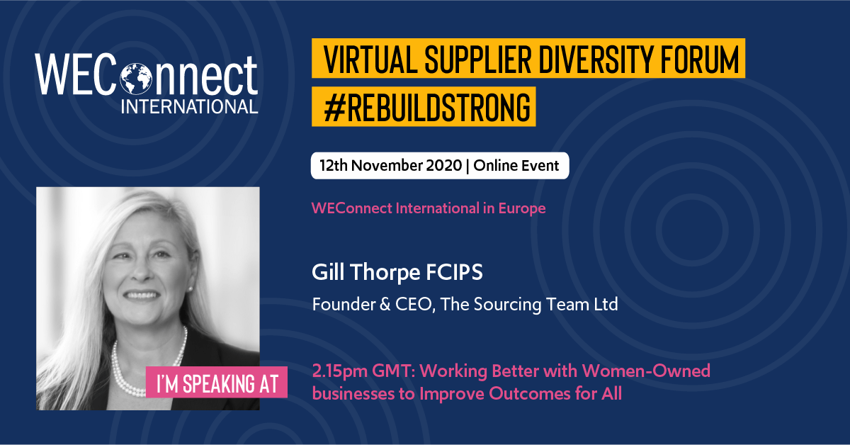 TheSourcingTeam's tweet photo. Want to know more about developing a successful supplier diversity programme in Europe? You can find out more and register online here: https://t.co/XDsBSo9gQj
#SupplierDiversity #RebuildStrong #SDG5 #BuyWomenOwned #Procurement https://t.co/3h2QDVc993
