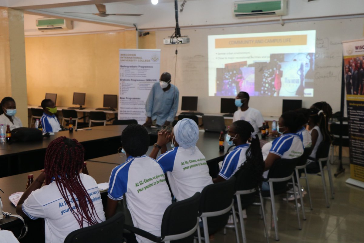 WIUCGHANA's tweet photo. A visit from students of SEED Institute of Languages, who toured the various facilities of the school and also expressed their joy to be hosted here. https://t.co/dMcM9vubSc