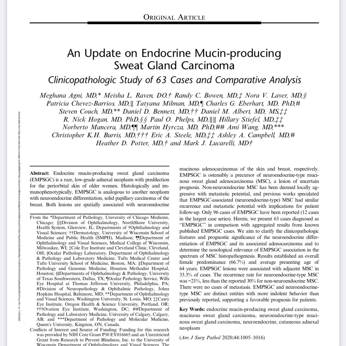 MeghanaAgniMD's tweet image. When your publication on EMPSGC gets a mention in the first short course of the ASDP 2020 meeting—feeling special  @DDBennettMD @NeuroEyepath @MilmanTatyana @PaulPhelpsMD @ASDPTweets @UChicagoPath @JMGardnerMD @ProfRScolyerMIA @MightyDermPath #ASDP20 #asdp2020 #empsgc