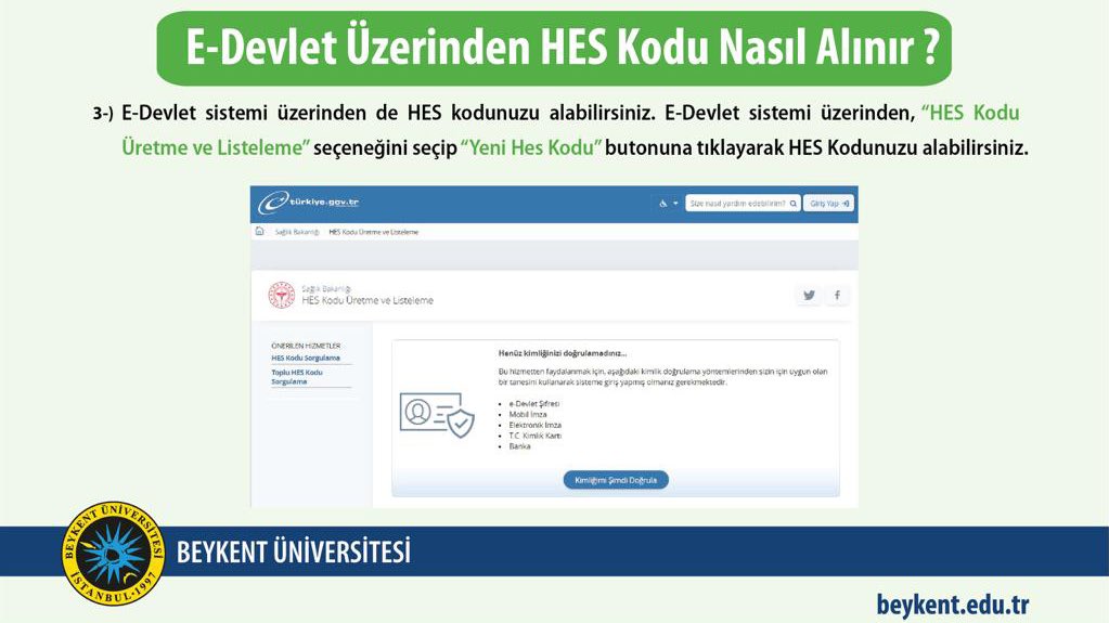 beykent universitesi sur twitter yerleskelerimize giriste alinacak hes kodu hakkinda bilgilendirme beykentuniversitesi istegelecek https t co cebvqrmjrl twitter