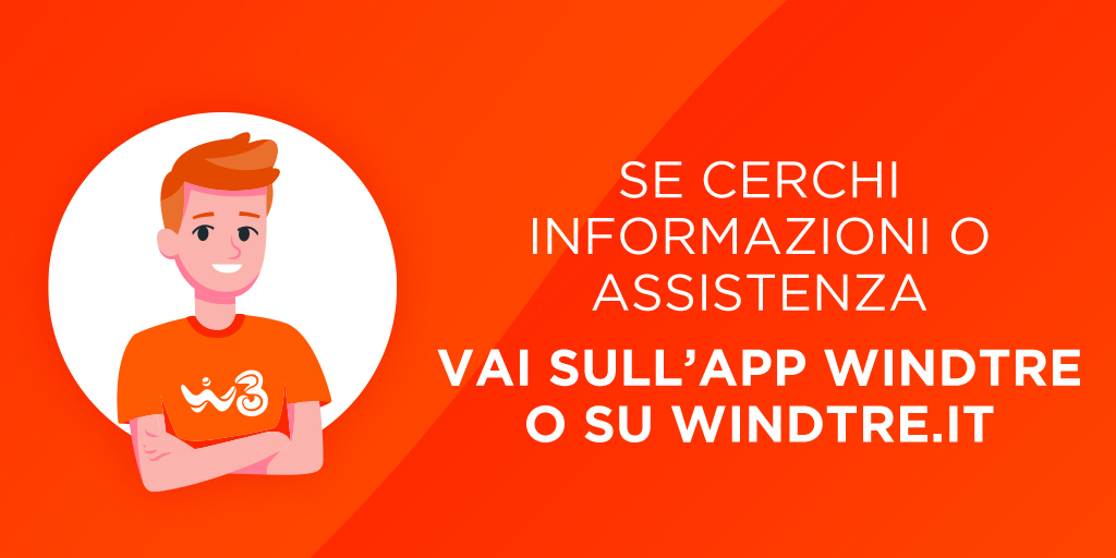 WindTreOfficial's tweet image. Hai bisogno di assistenza?
Scarica l'app WINDTRE  e chatta con WILL! windtre.it/app-windtre/  #WINDTRE #ASSISTENZA