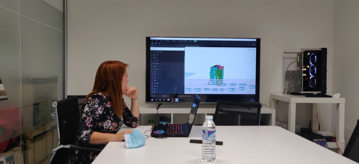 _atBIM's tweet photo. Nos han #Confinado ☺️ desde @inesatech para contar lo que que hacemos en #atbim de #diseñogenerativo #programacion #BIM #IA #MachineLearning #AEC #optimizacion #desarrollobim https://t.co/TQLUhQiN03