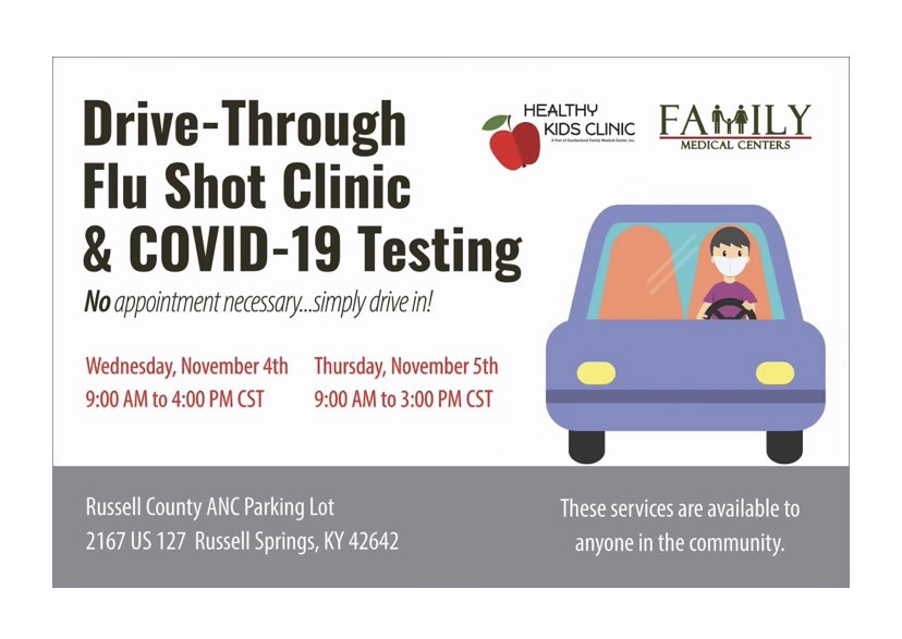 CountyRead's tweet photo. Flu and COVID-19 testing at ANC... https://t.co/OB7W3zKl0b