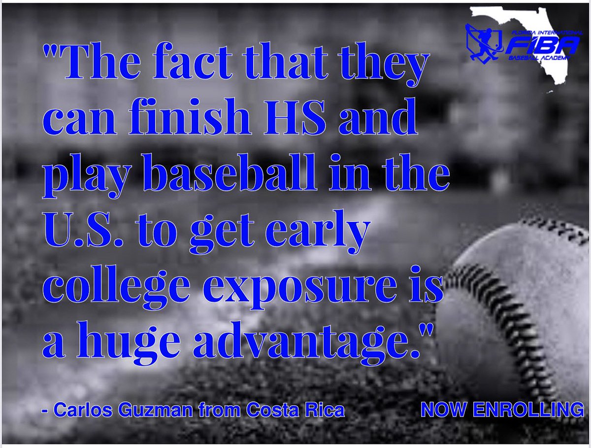 fiba_baseball's tweet photo. Overseas is hard to get the exposure you need to find the right college for you. Our goal at FIBA is to give international and local players that exposure, help you adapt to a new culture, get you to the next level in baseball, and make you accountable. #fibadevelopment https://t.co/WLMgYo13OO