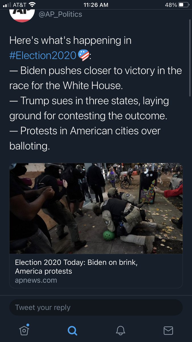 saucyger's tweet photo. wait so donald did everything when there was the blm protest to stop it but he’s now basically telling/ allowing his supports to riot at ballots ? like sir u only allow that for your own benefit but not the worlds benefit. make it make sense https://t.co/S2lbxLMETS