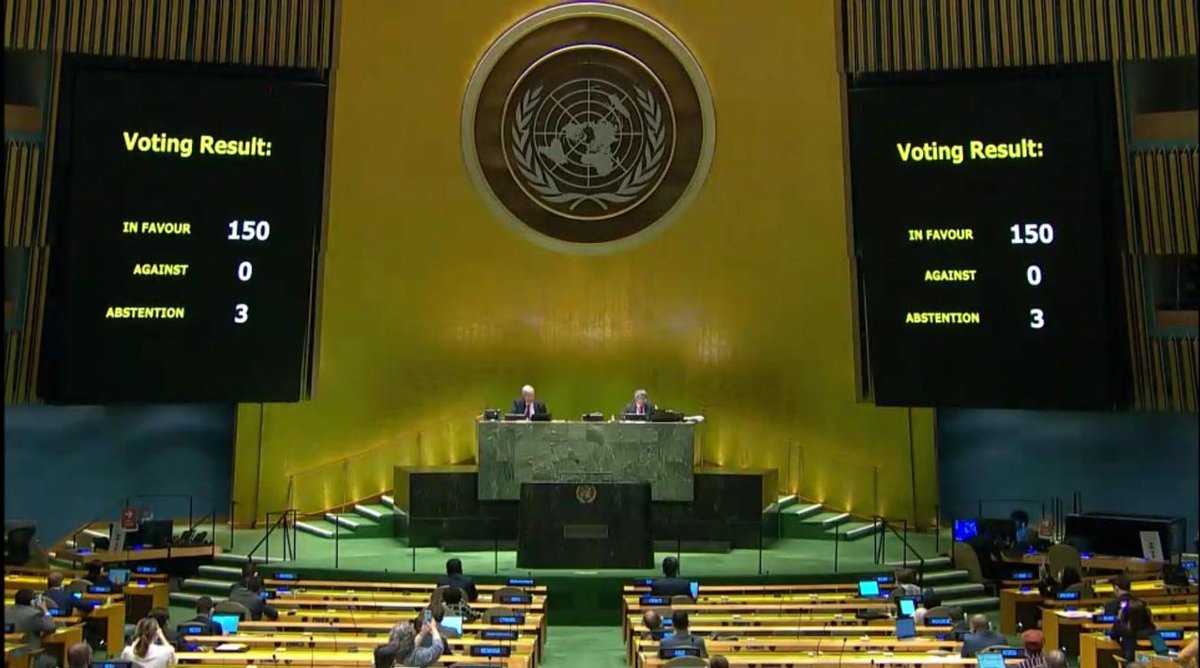 Resolution on the modalities of the 31st special session of the <a href="/UN/">United Nations</a> General Assembly in response to COVID-19, initiated by the President of #Azerbaijan H.E. Mr. Ilham Aliyev in his capacity as the Chairman of the Non-Aligned Movement is adopted by the GA #COVID19