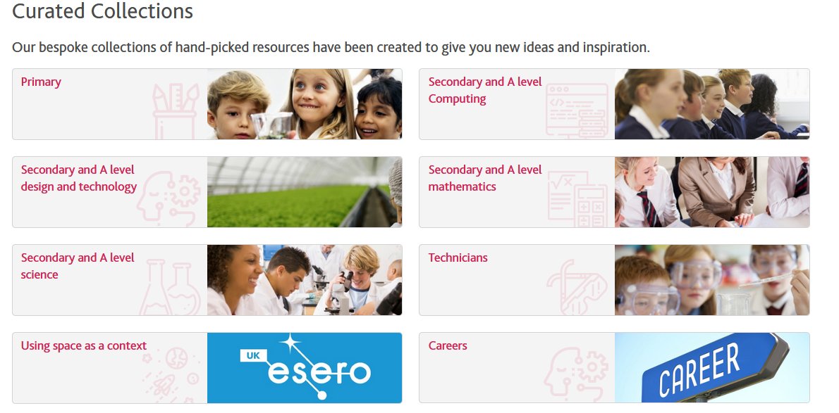 A reminder that you can find the best of the <a href="/STEMLearningUK/">STEM Learning</a> resources here: stem.org.uk/resources