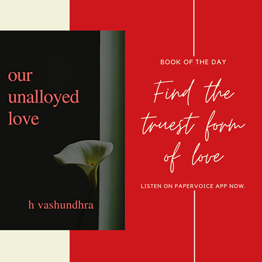 Papervoice7's tweet photo. Listen to 'Our Unalloyed Love' By H Vashundhra on Papervoice 💕
#audiobook #papervoice #love #book #booksarelife
#bookcommunity
#booknerdigan
#bookpassion
#bookrecommendation
#bookreview
#culturetripbooks
#greatreads
#bookquotes
#bookobsessed https://t.co/b1z3MnnFwa