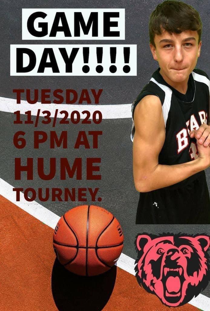 JH Hume tournament this week! #Gobears