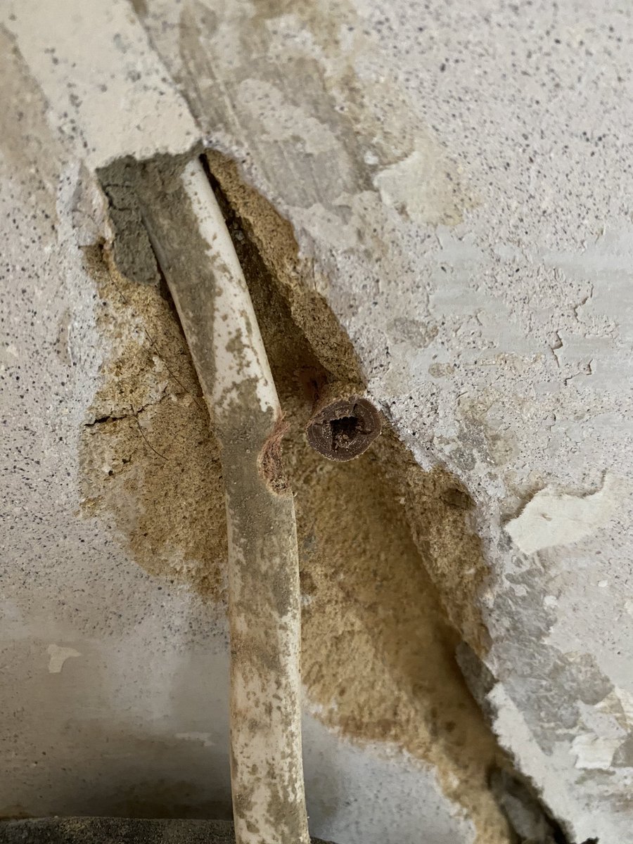 NeilWElectrical's tweet photo. Turned up to replace 4 wall lights today, nice and simple. Not quite, noticed the questionable cable routing and cable damage. Had to chase out the old cables, repair and re route into the correct zones, repair and install the lights. Longer but a proper finish. #neversimple https://t.co/pP8U1PJ4Hl
