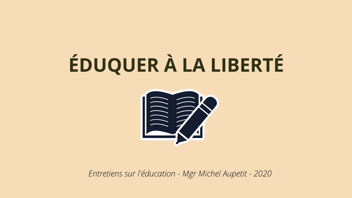 MichelAupetit's tweet photo. L’éducation à la liberté est essentielle pour la maturation d’un jeune et sa croissance en humanité.

➡Quel est le sens profond de l’#éducation ? Mgr Michel Aupetit propose une nouvelle série de réflexions, à découvrir chaque semaine.

👉https://t.co/ZKSysZ9tgH https://t.co/FlbgDboxhS