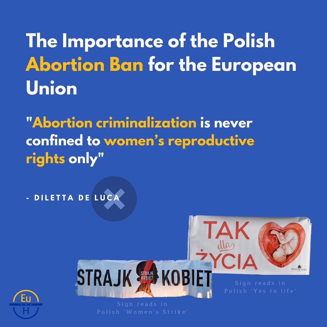 A possible change in the Polish abortion laws shocked the world as it would prohibit abortion for fatal malformation or incurable diseases of the child. Read Diletta De Luca's Review on our website to find out more: shorturl.at/chDFH

#polandabortion #news #europeanhorizons