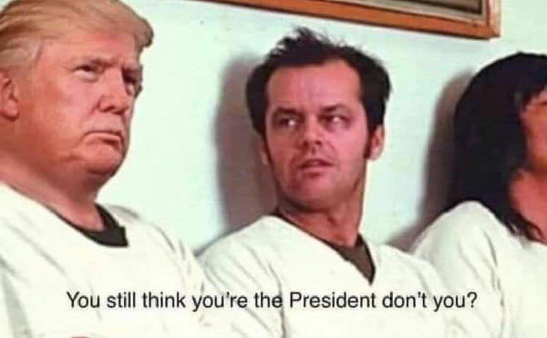 paddyhardcore's tweet image. One Flew over the White House