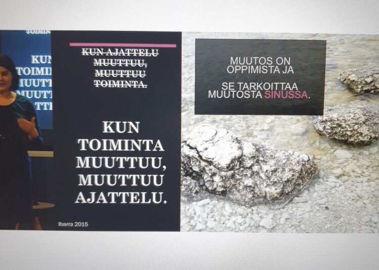 Kyllä, muutosta syntyy tekemällä, ei puhumalla! 

Näin viestijänäkin olen vahvasti <a href="/outiihanainen/">Outi Ihanainen-Rokio</a> kanssa samalla linjalla. 😁

Myös viestintä on tekoja. Ja jos halutaan muutosta, myös viestinnän pitää muuttua.

#Viestinnaentulevaisuus