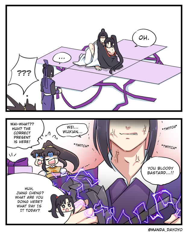 I'm late but happy belated birthday Jiang Cheng! Sorry for doing this to you! ? 